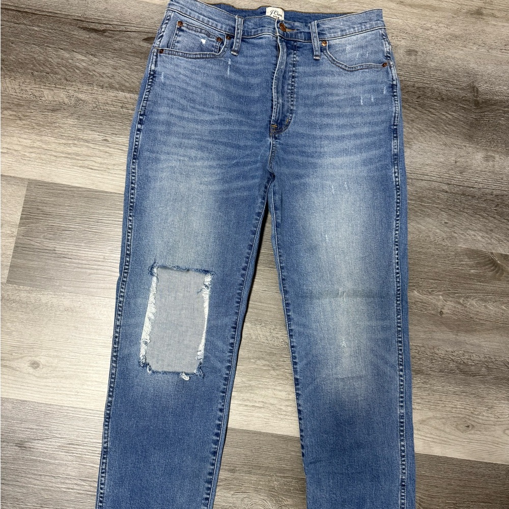 J. Crew Blue Distressed Women Jeans